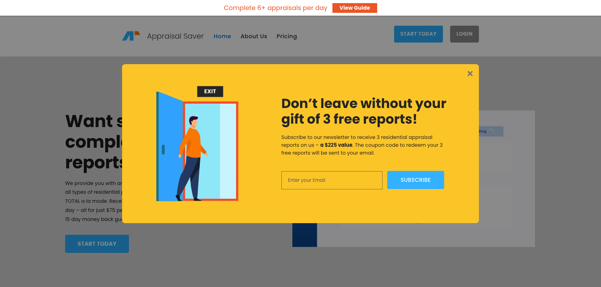 Appraisal Saver Full Site Development