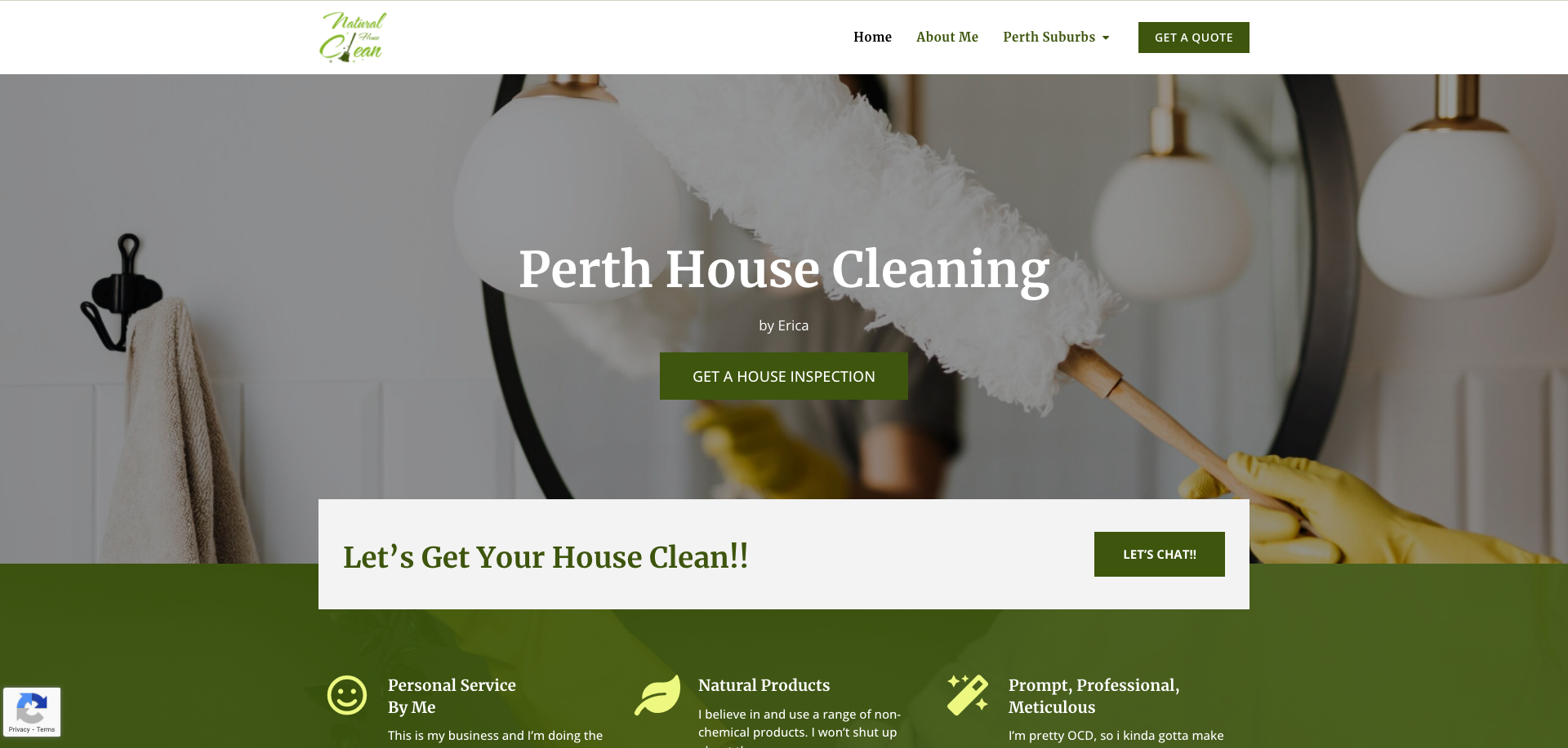 Natural House Clean Full Site Development